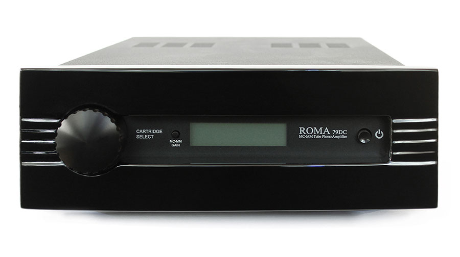 SYNTHESIS ROMA 79DC - Phono Vorverstärker Holzfront Lack Schwarz