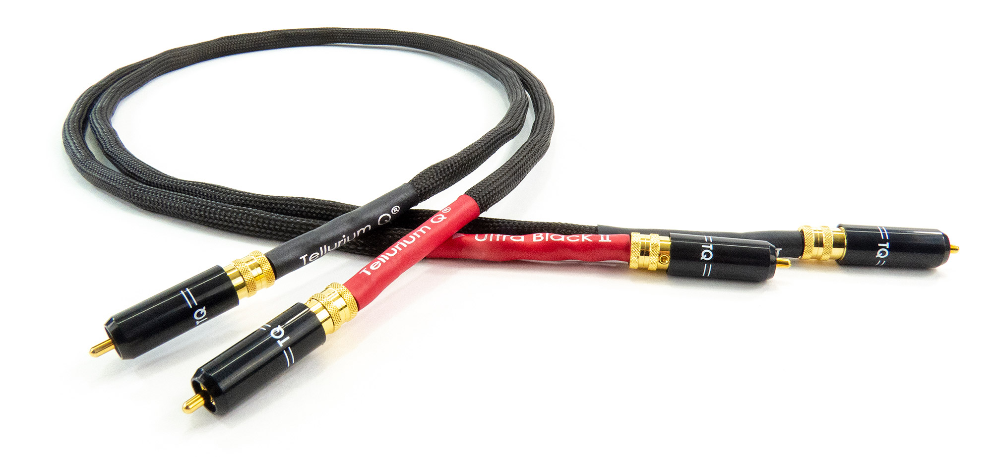 Tellurium Q Ultra Black II - Cinch Kabel 2 x 2,0 Meter