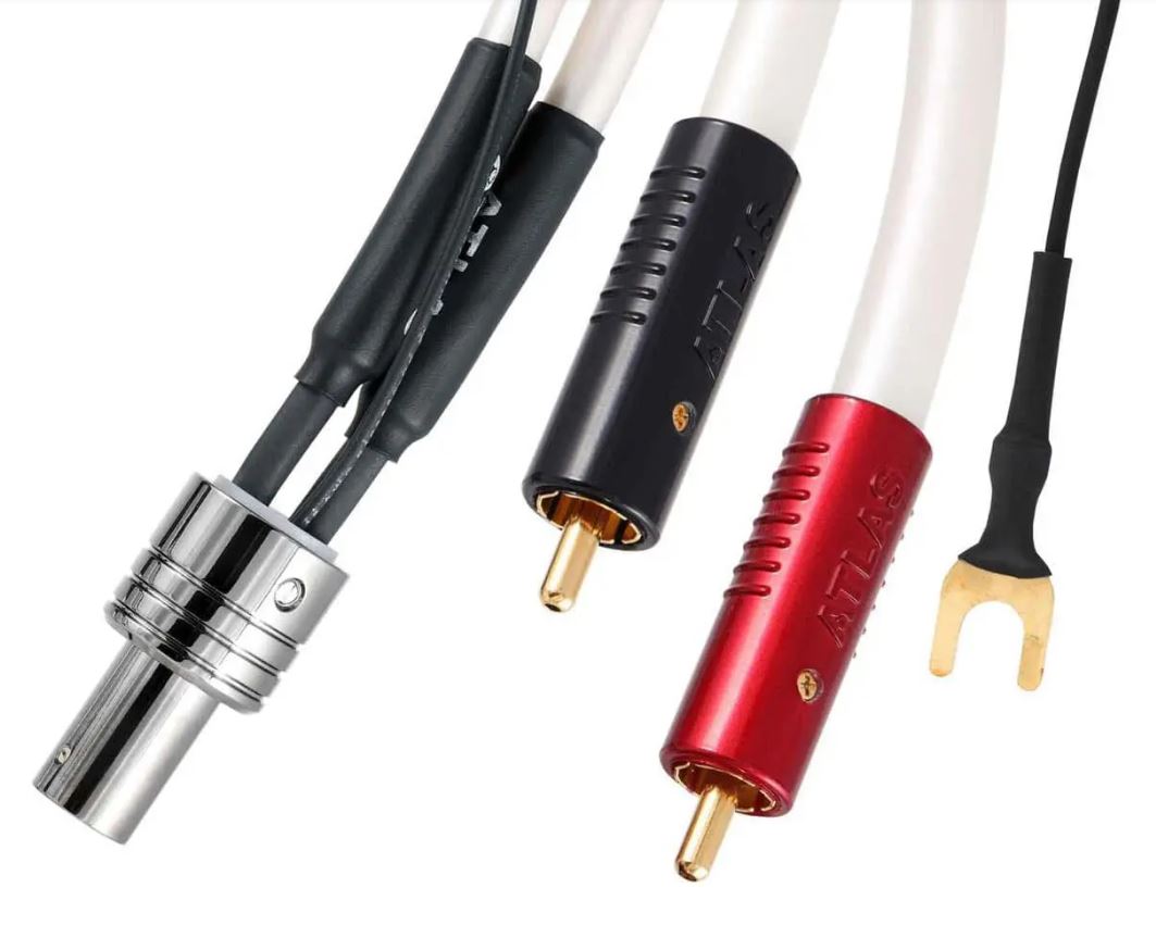 Atlas Cables - Element Assist Tonearm Achromatic RCA - Phonokabel 1,5 Meter 5pol gerade