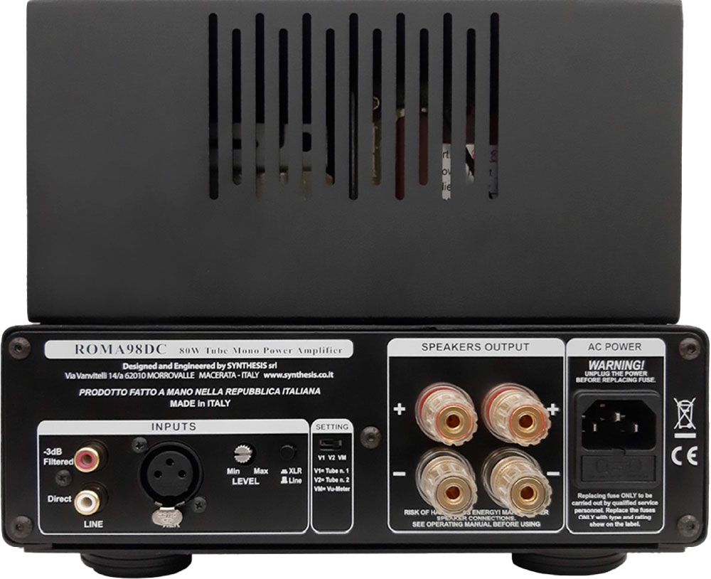 SYNTHESIS ROMA 98DC - Röhren Mono Endverstärker Wood