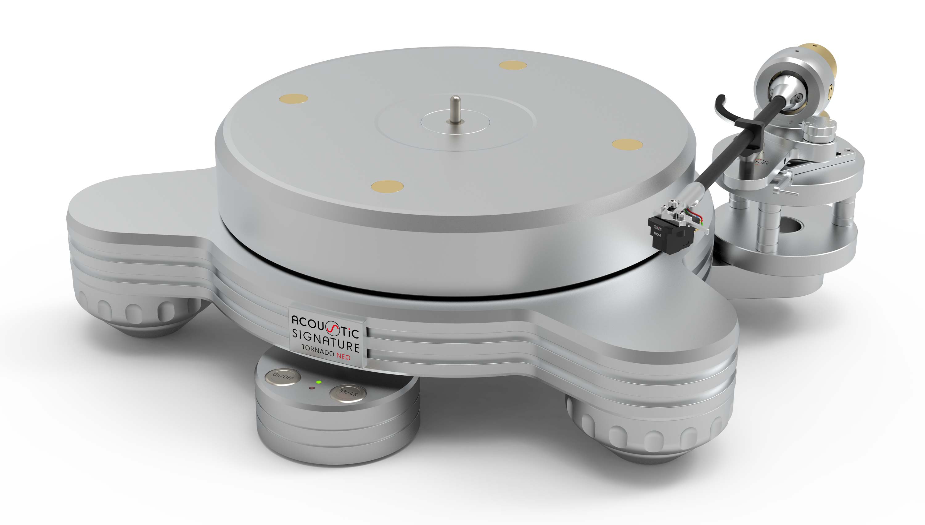 ACOUSTIC SIGNATURE TORNADO NEO - Plattenspieler Schwarz 24 Karat Goldbeschichtung ohne ohne ohne ACOUSTIC SIGNATURE TORNADO NEO - Plattenspieler Schwarz 24 Karat Goldbeschichtung ohne ohne ohne