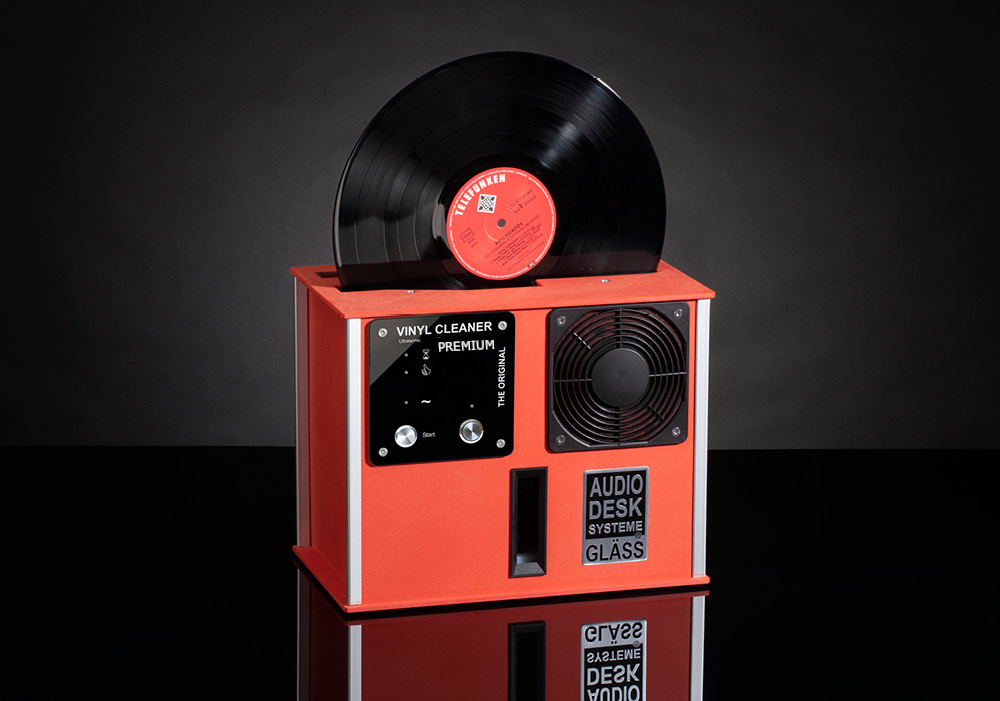 AUDIODESKSYSTEME - GLÄSS - VINYL CLEANER PREMIUM - ROT - Plattenwaschmaschine