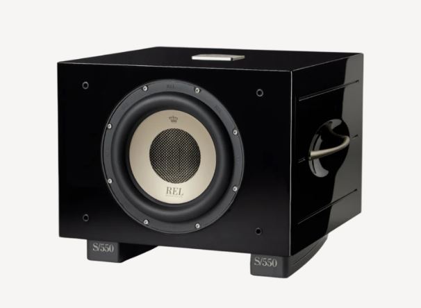 REL S/550 - Aktiv Subwoofer Schwarz Hochglanz