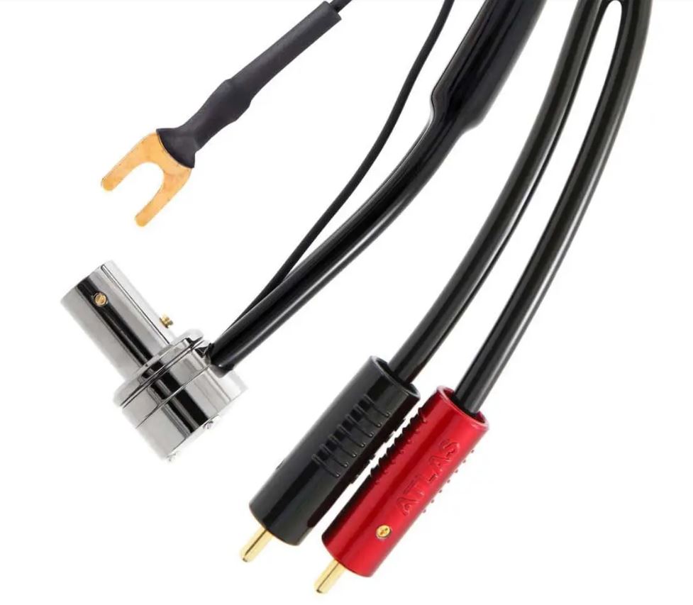 Atlas Cables - Hyper Assist Tonearm Achromatic X RCA - Phonokabel #1 1,5 Meter 5pol 90 Grad