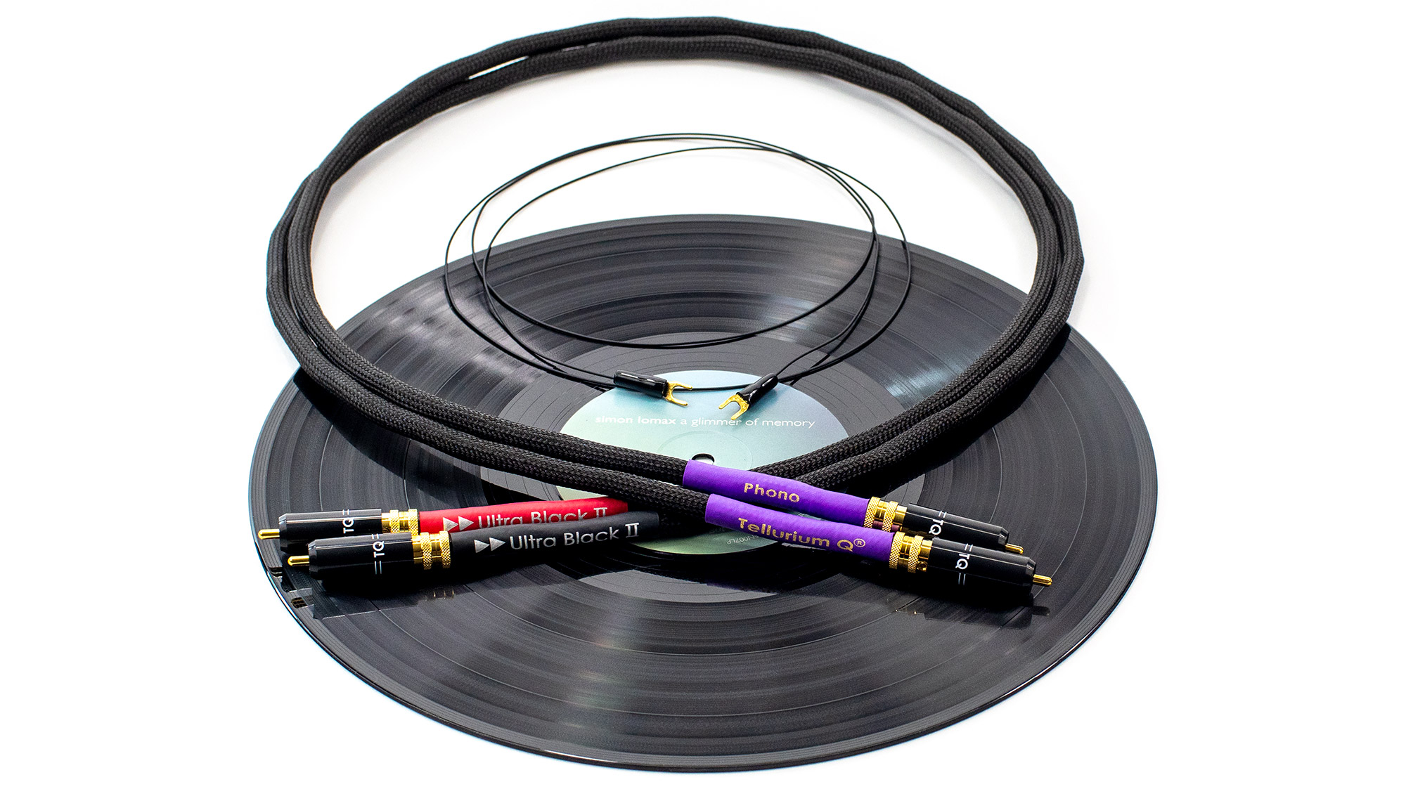 Tellurium Q Ultra Black II - Phonokabel - Cinch 2 x 1,0 Meter