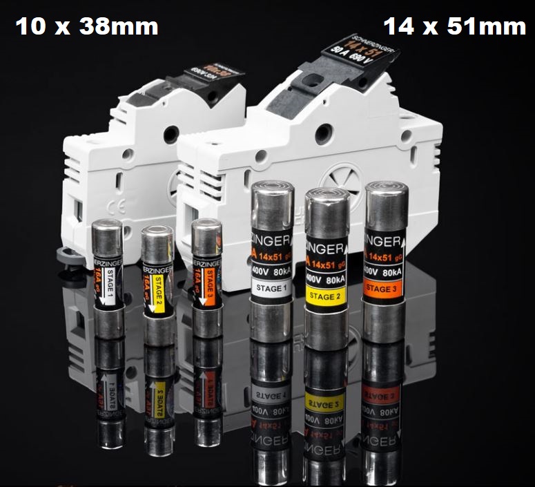 SCHNERZINGER FUSE 10 x 38mm -  inkl. Sicherungshalter STAGE 1 - 16 A